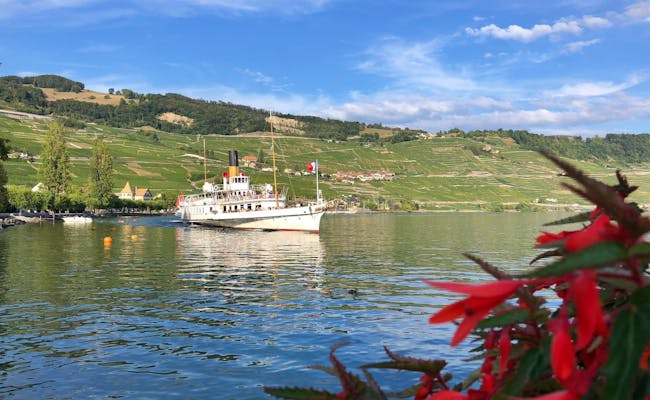  Il lago di Ginevra con il battello a vapore (Foto: Seraina Zellweger)