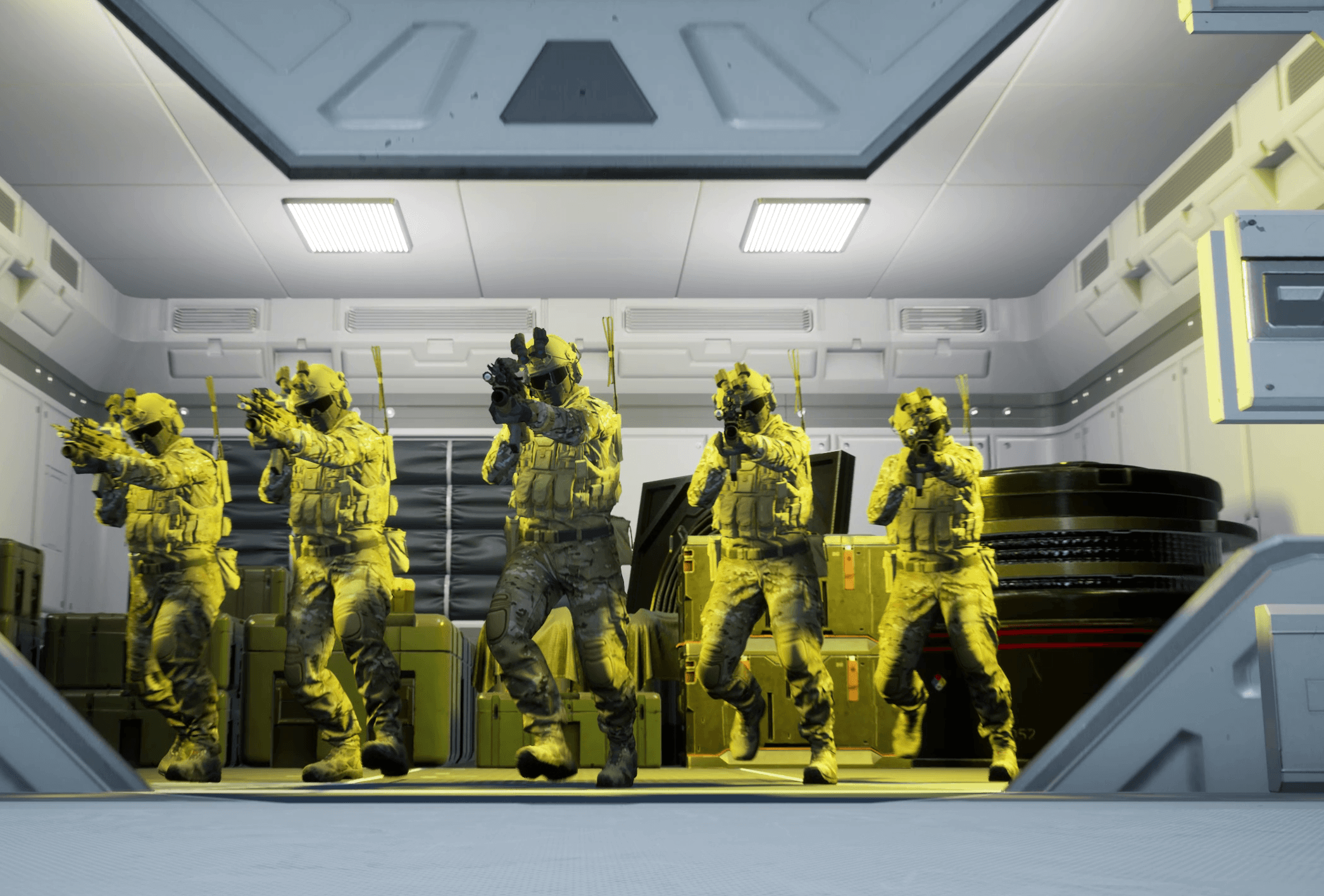 リアルなバーチャルアクションを体験するプレイヤーグループによるVRゲーム