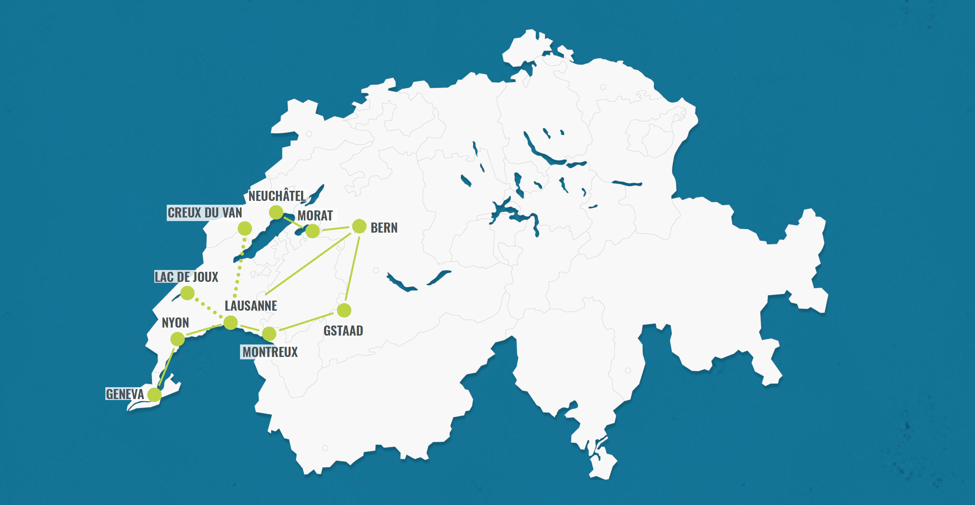 Itinerario attraverso la Svizzera: Scopri Ginevra, Losanna, Montreux e Berna in 8 giorni.