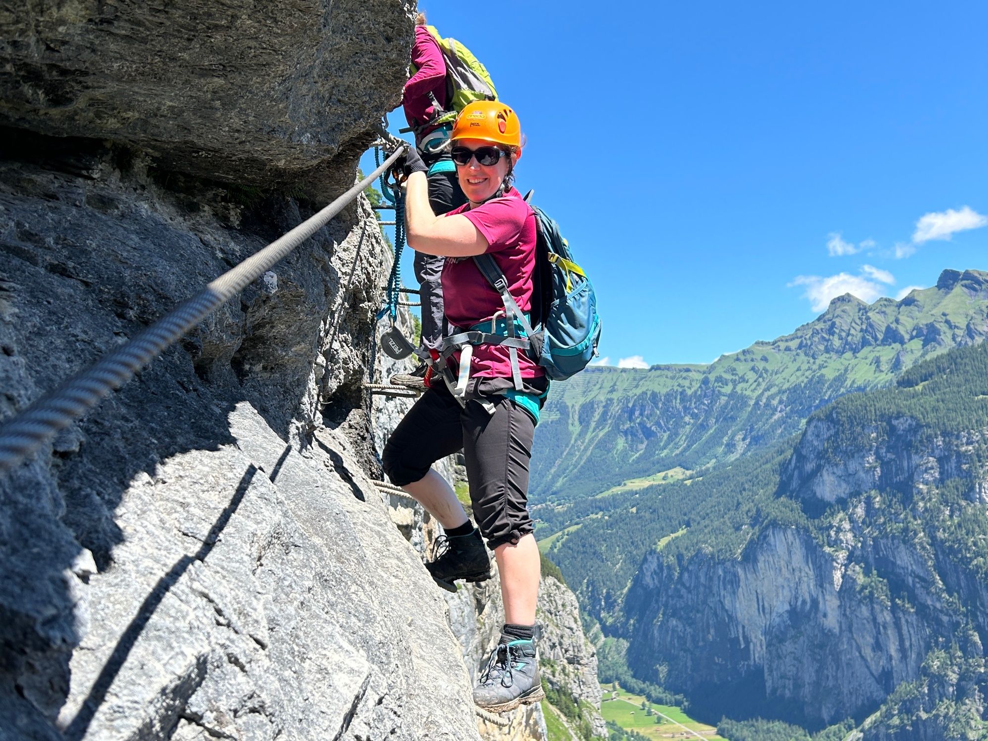 Via ferrata Mürren : tu vivras une escalade impressionnante dans la nature époustouflante des Alpes.