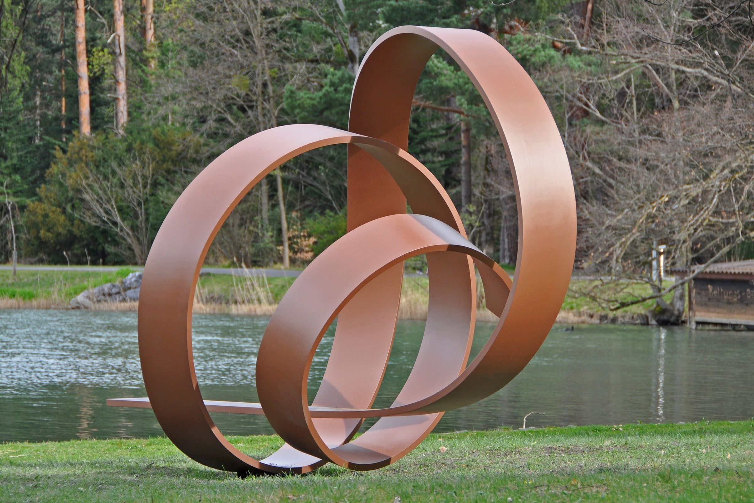 Art Park: impressive sculpture by the water in art and wine tourism in Liechtenstein