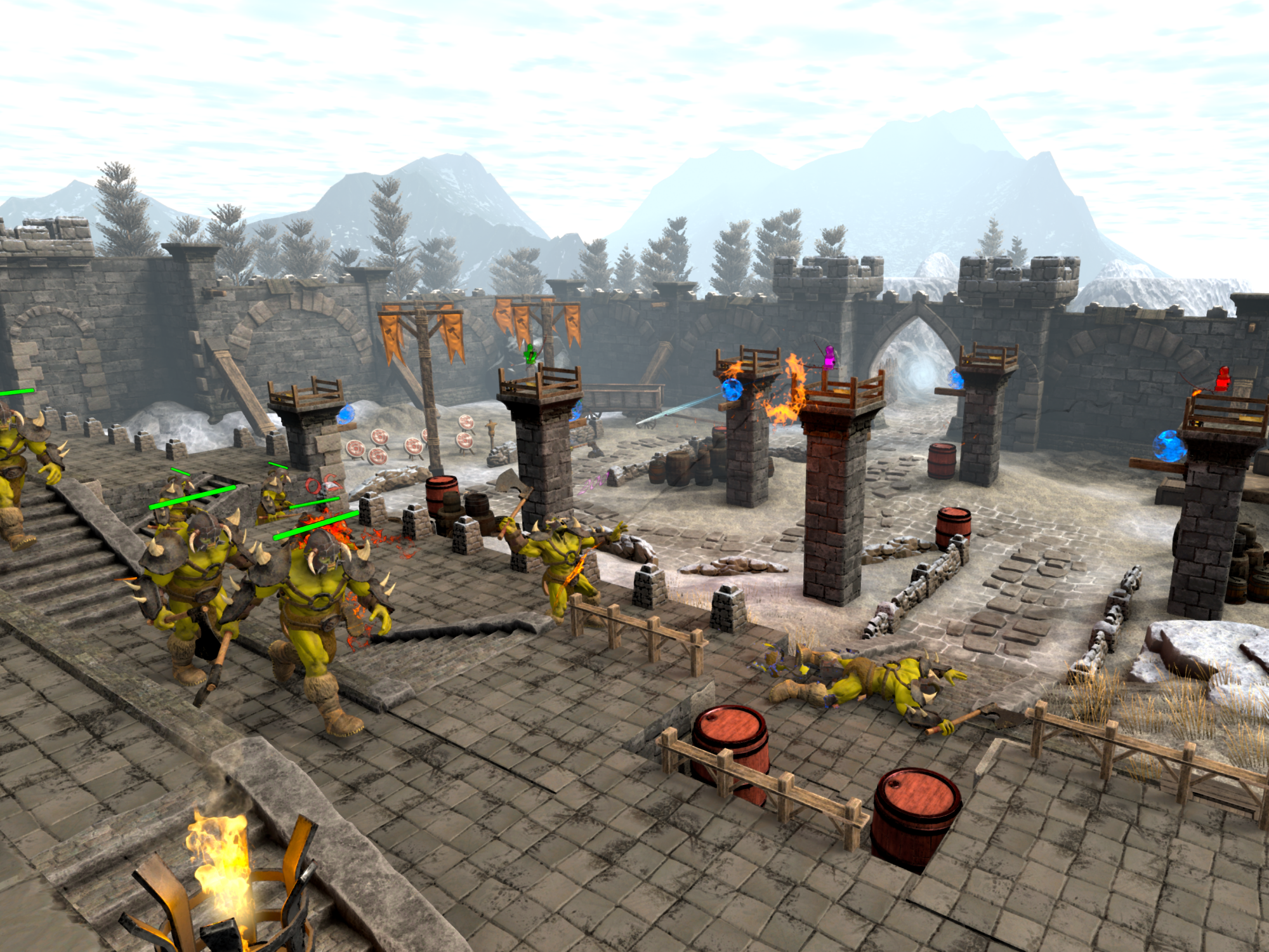 VRIlliant Archer: เกมเชิงกลยุทธ์กับสิ่งมีชีวิตแฟนตาซีและภูเขาที่มีหิมะ