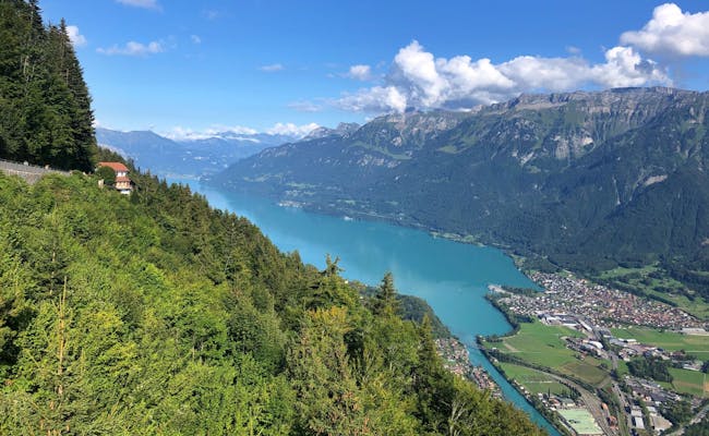 Vista del Brienzersee desde Harder Kulm con montañas