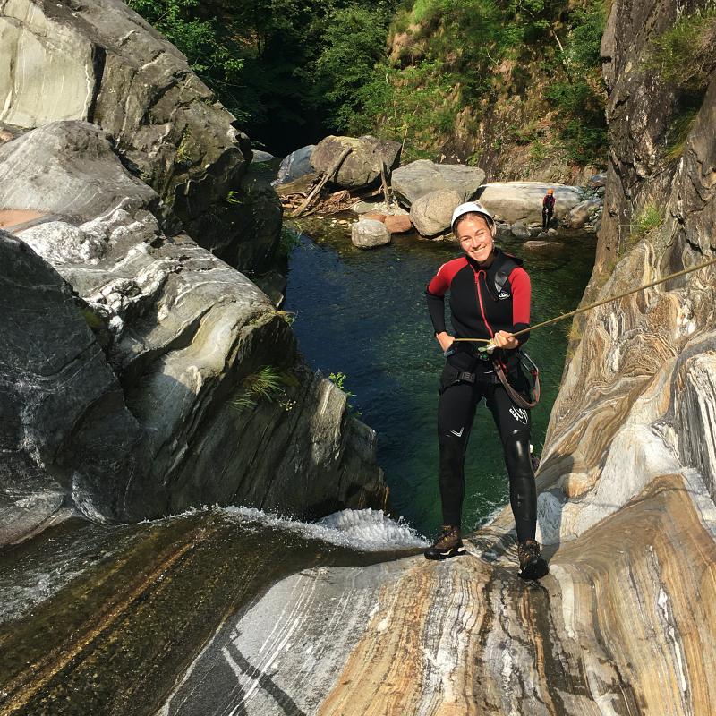 Arrampicarsi in Val Grande nella natura