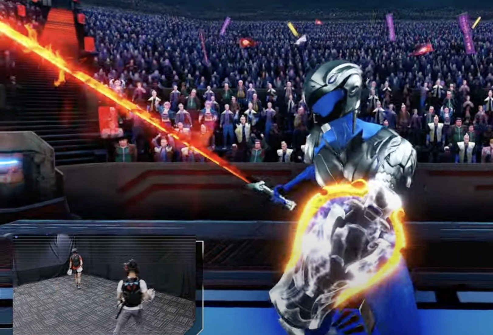 UFL: Acara pertarungan intensif dengan peserta dan penonton di arena yang hidup.