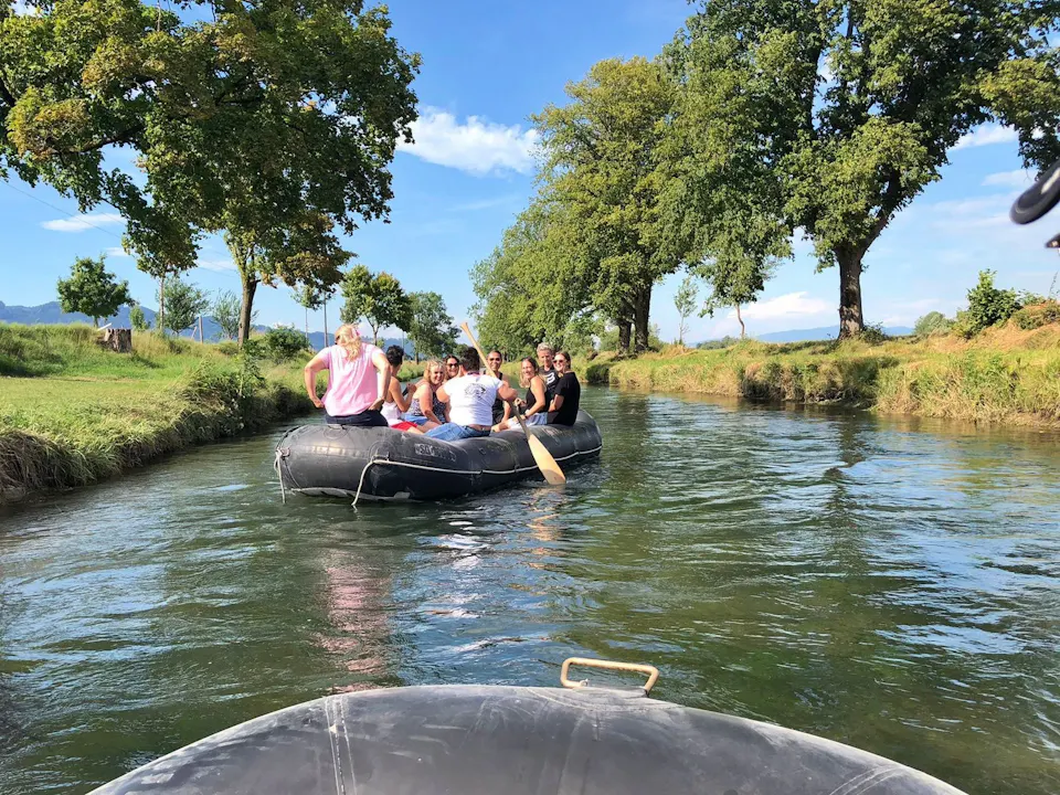 Alter Rhein Böötle Binnenkanal Rheintal