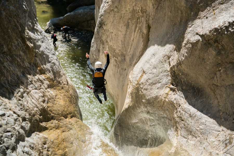 Chli Schliere Schlucht, Canyoning, Abenteuer, Wasserfall