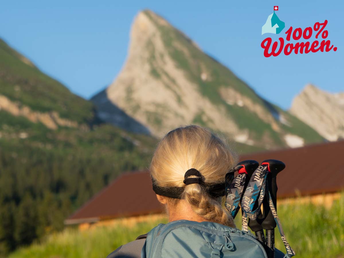 Churfirsten-resa: Vandring med kvinnor framför de imponerande bergen i Toggenburg.