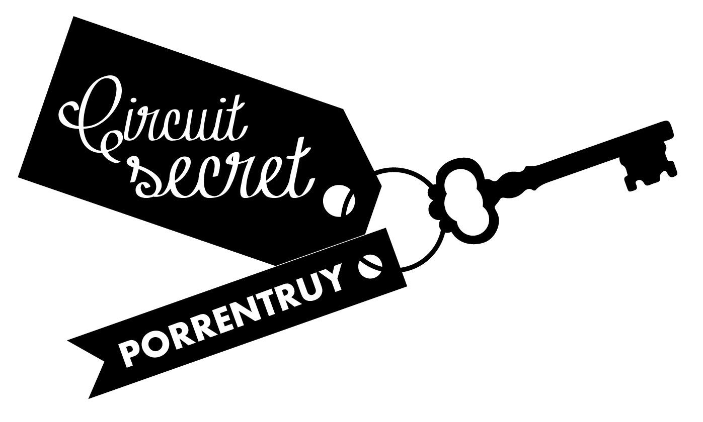 Μονοπάτι Μυστικό Πορεντρουί: κομψο σχέδιο με συμβολικά στοιχεία για εκδηλώσεις, περιπέτειες και ομάδες.