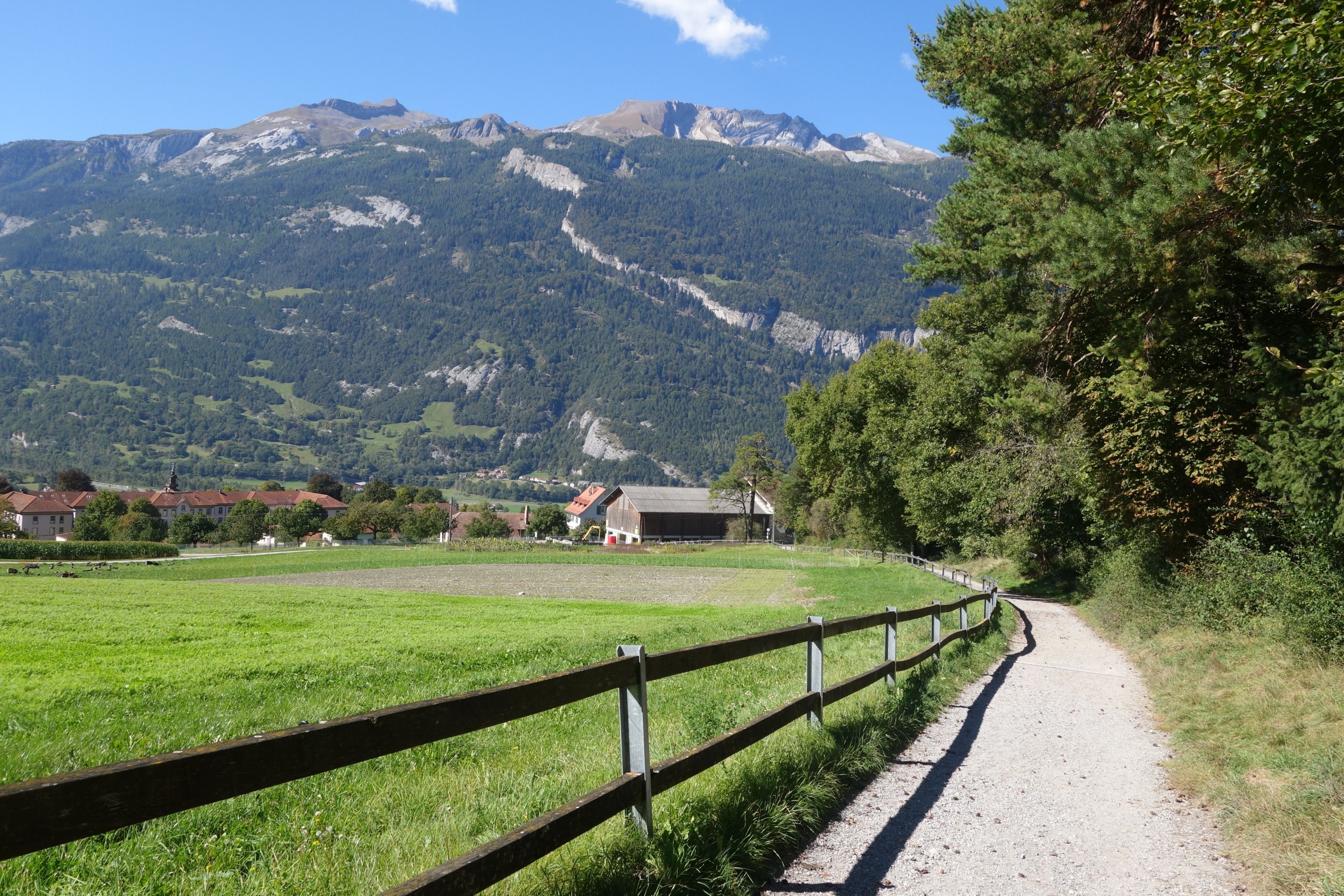 مسار شورة مع وجهة نظر على المروج