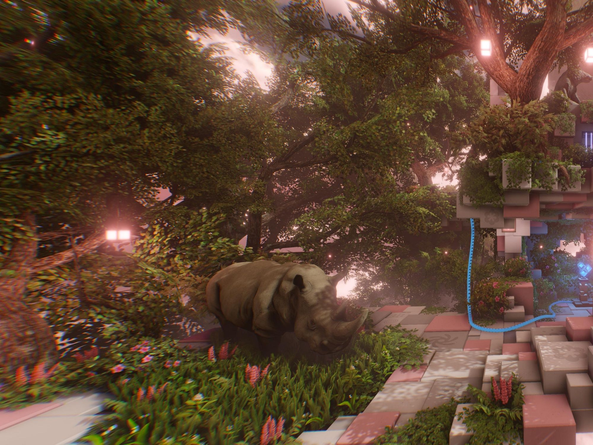 VRilliant Jungle Quest：在葱郁的丛林中发现犀牛，与绿色自然亲密接触。