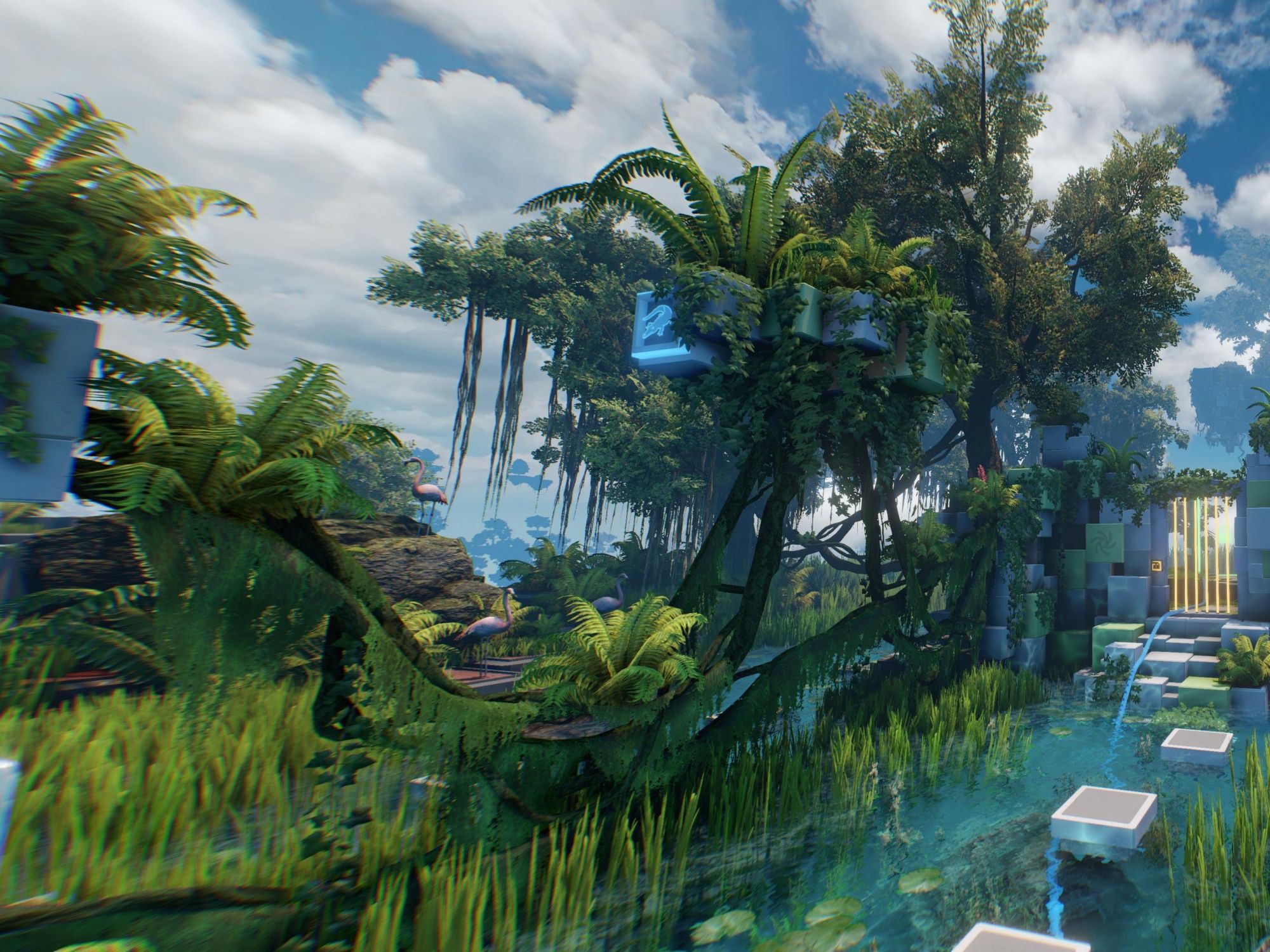 VRillrig Jägarexpedition: upptäck en fascinerande jungle med växter och äventyr i naturen