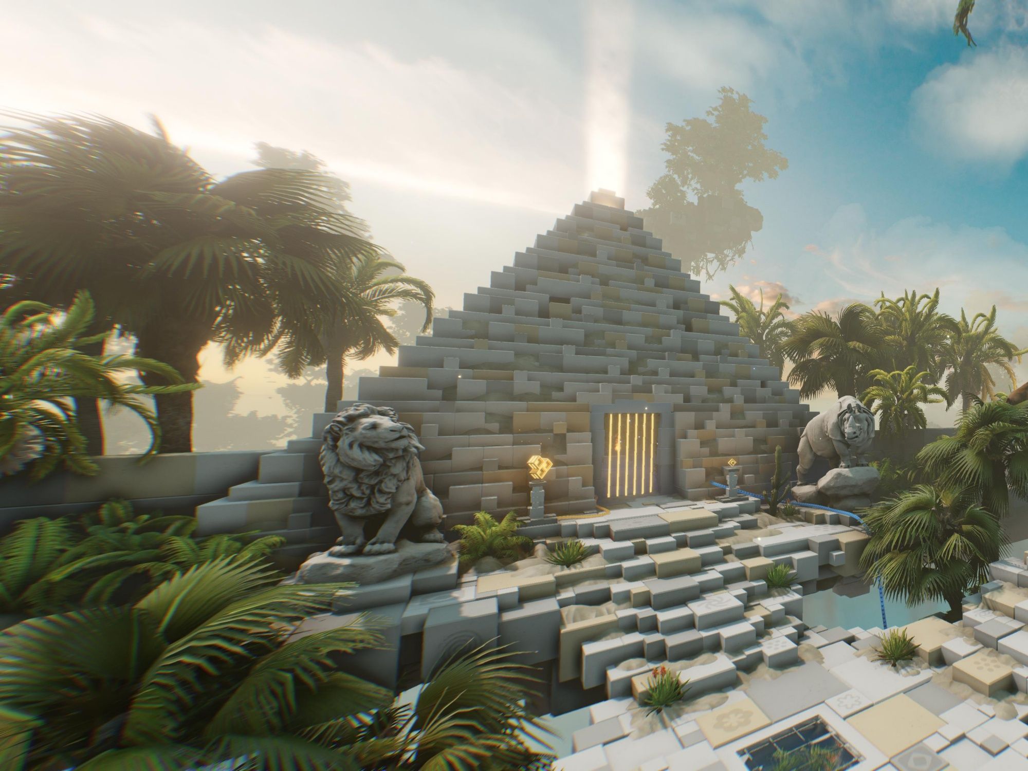 VRilliant Jungle Quest: 探索丛林中的神秘金字塔，欣赏奇异的植物和动物。