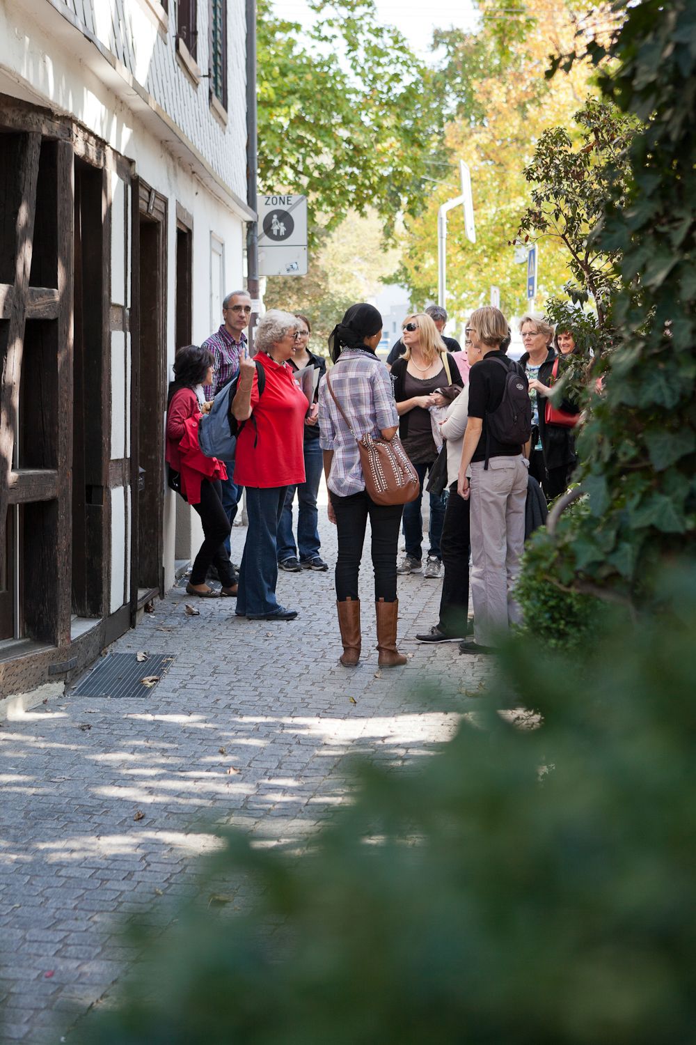 एउलाख पर दर्शक समूह, विंटरथुर शहर, पतझड़ का दिन