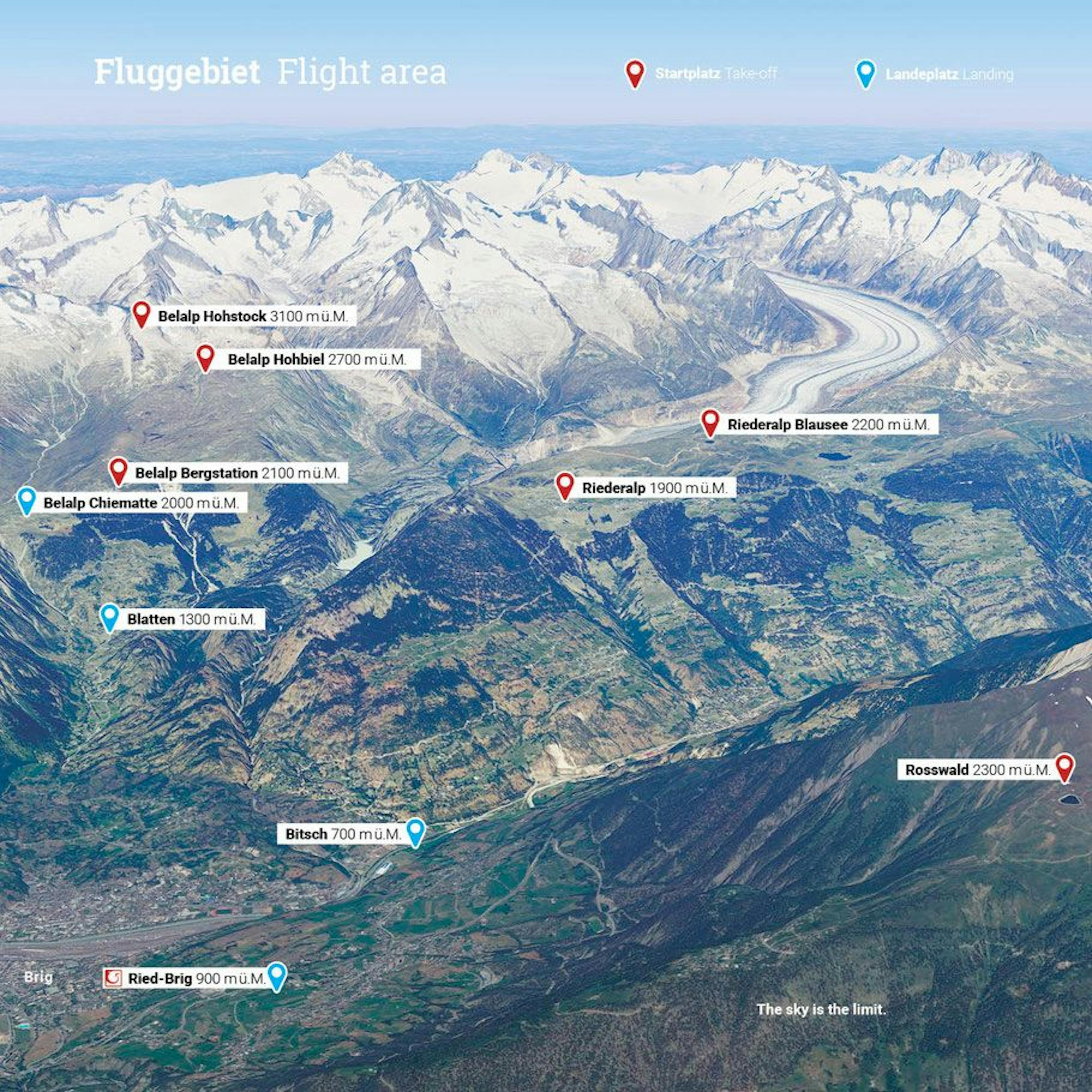 Belalp Holzstock 3100 m a.s.l. with a view of blue lakes and mountain landscape