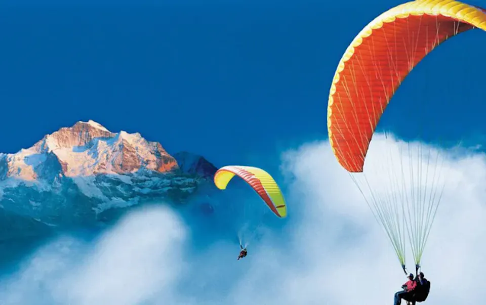 Schynige Platte Gleitschirmfliegen Tandem