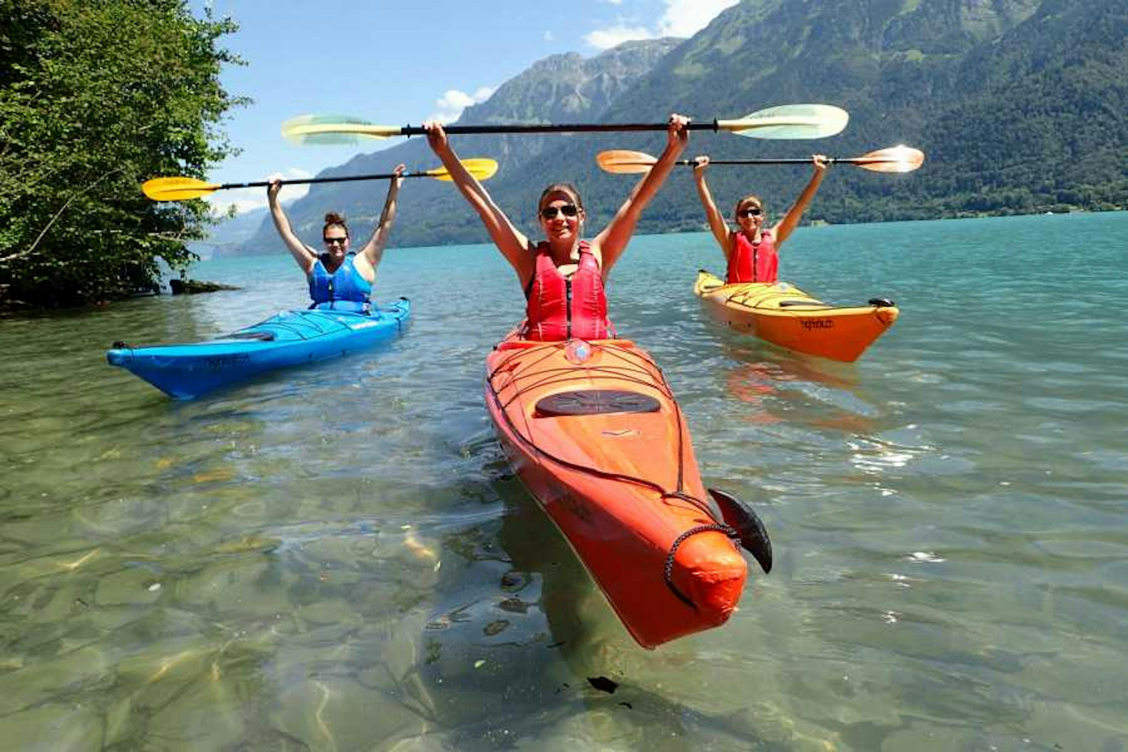 Groupe de kayak du lac de Brienz