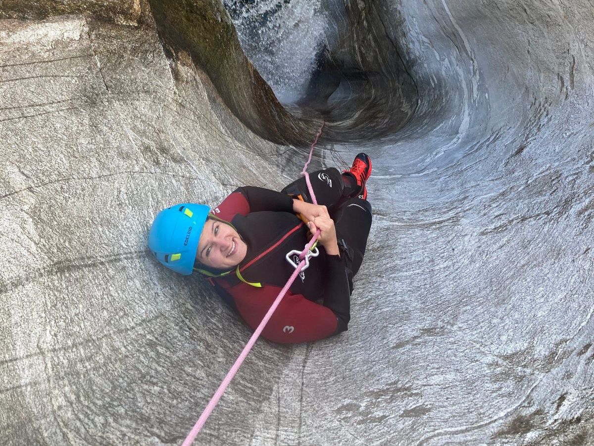 Iragna Canyoning: discover an exciting adventure tour in the nature of Ticino in summer.