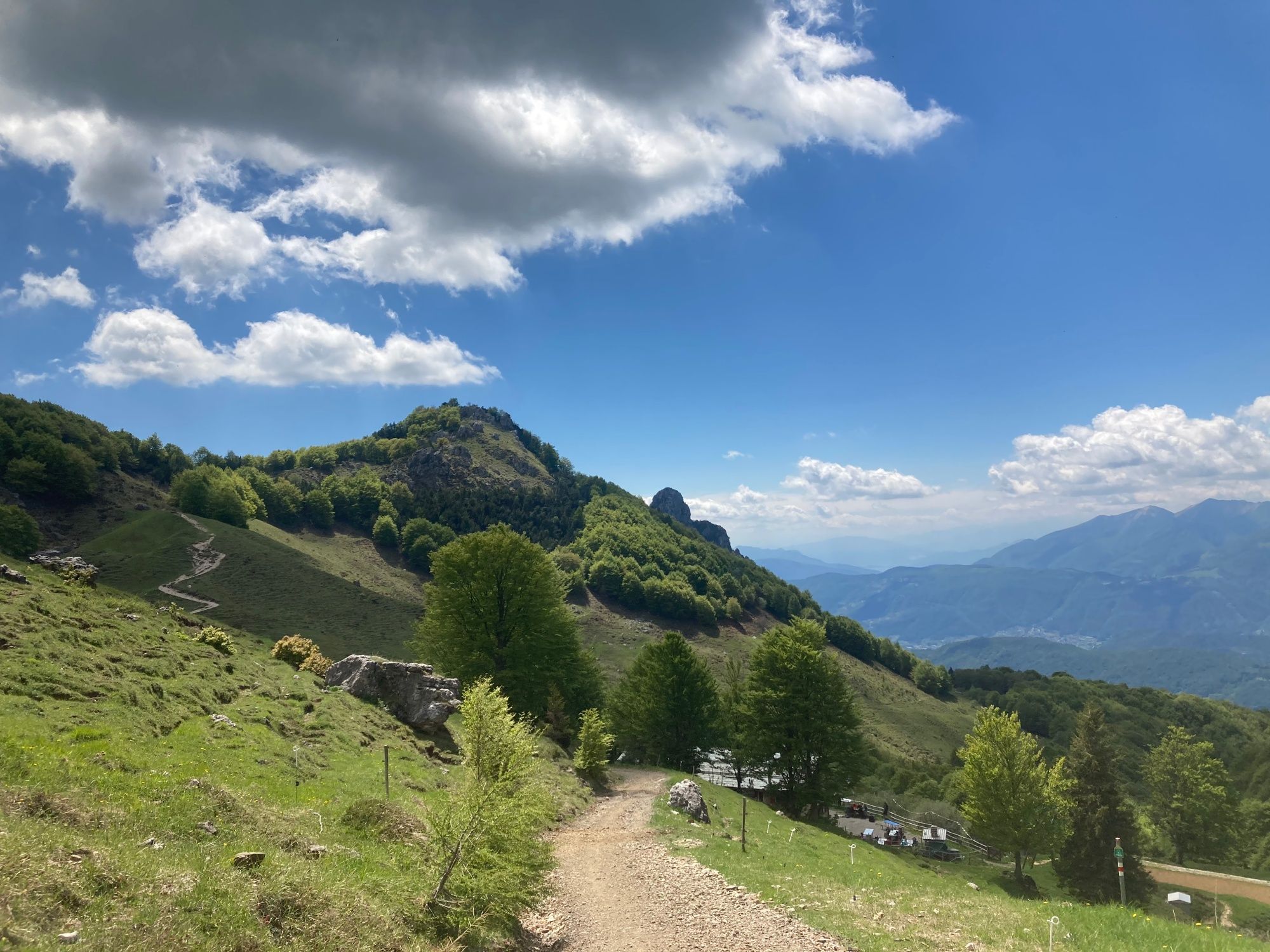 تسلق العائلة: استمتع بالمشي في الجبال وسط الطبيعة الخضراء في الصيف.