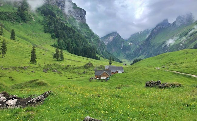 The Alpstein is a hiking area near St. Gallen.