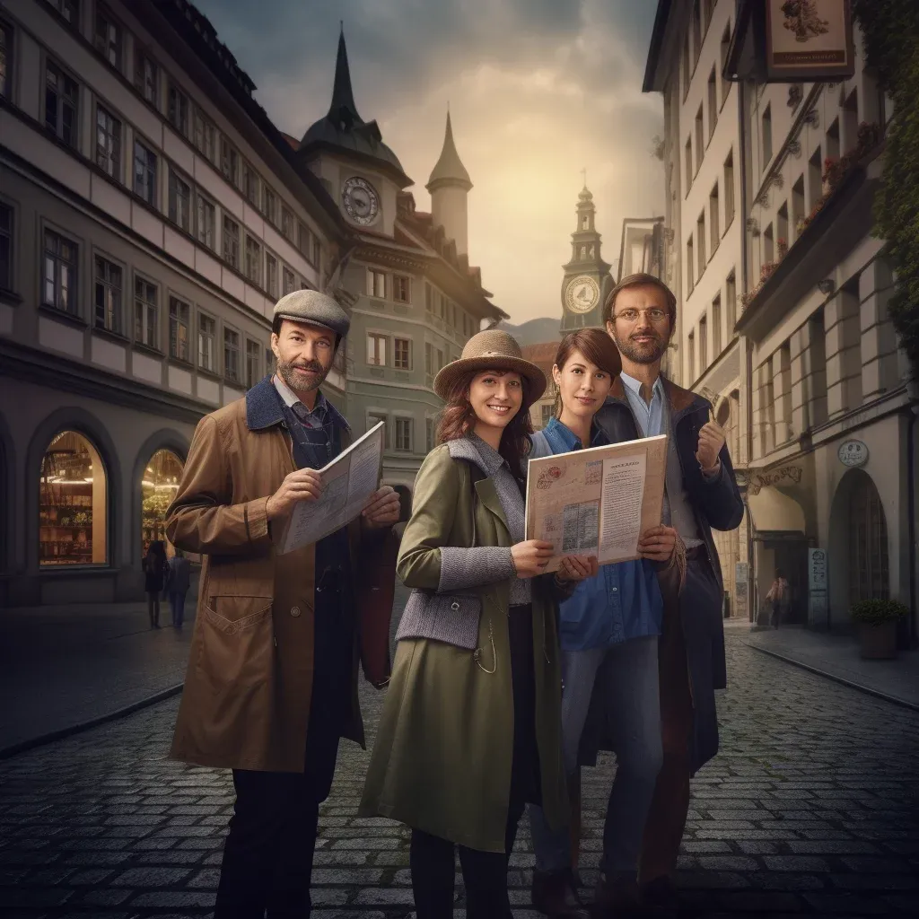 À l'intérieur de Berne : Découvre la charmante vieille ville avec vue sur des bâtiments historiques et une architecture impressionnante.