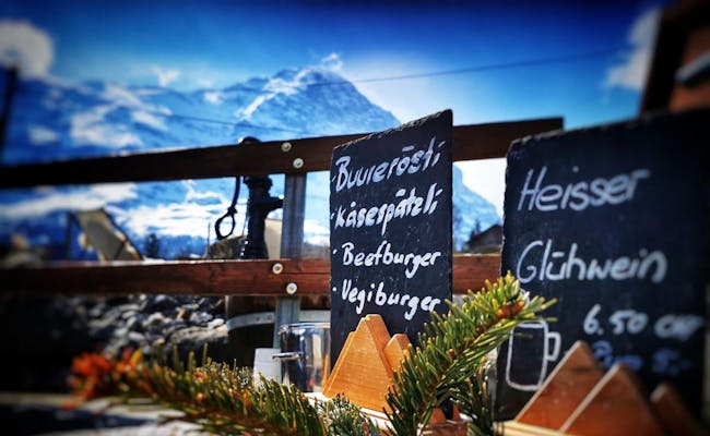 Terrasse du Jägerstübli (photo : Jungfrau Region Tourismus Grindelwald)
