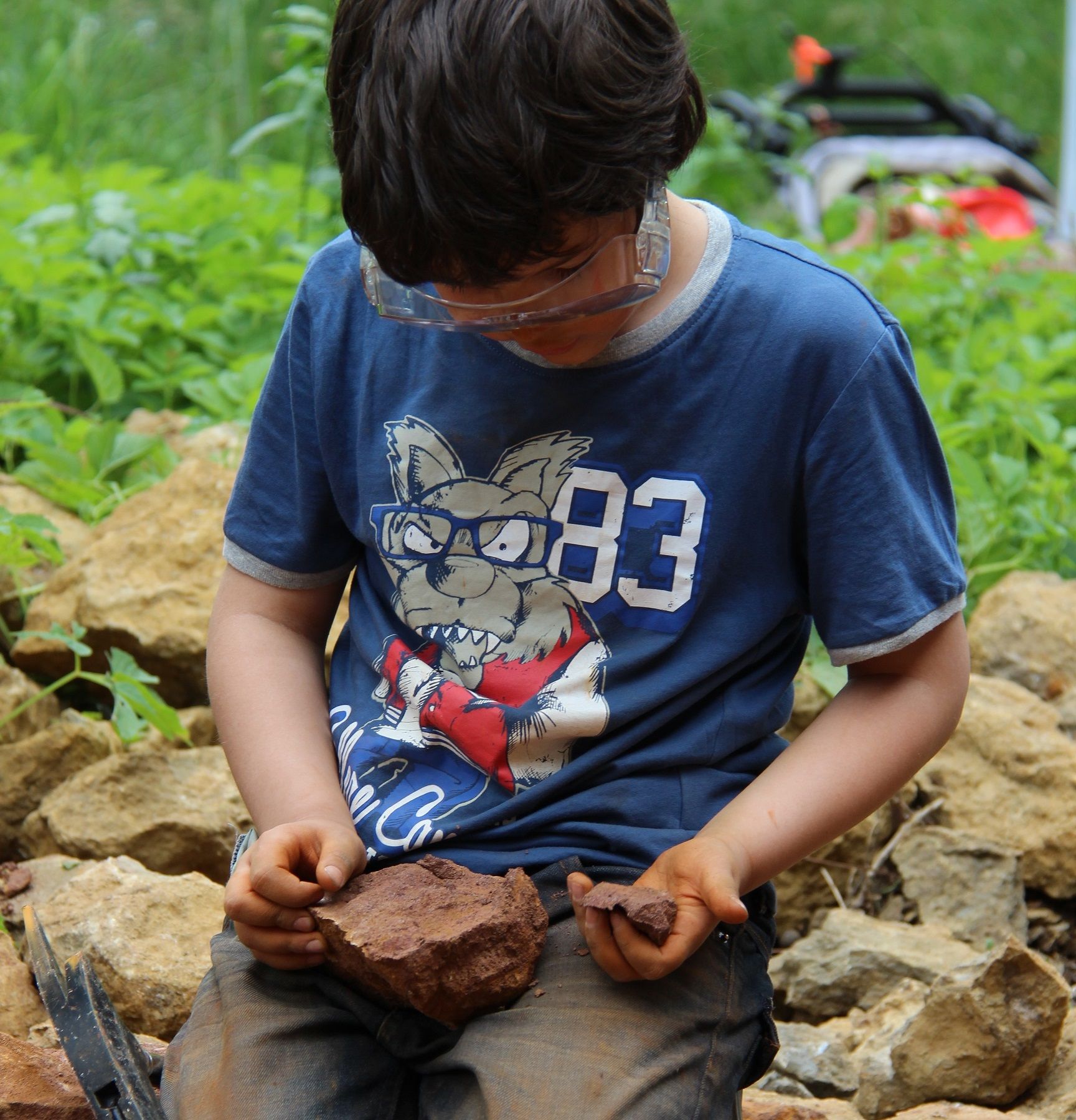 Festival du Jurapark à Woelflinswil : Les enfants découvrent des pierres, la nature et vivent des aventures dans le Jurapark.