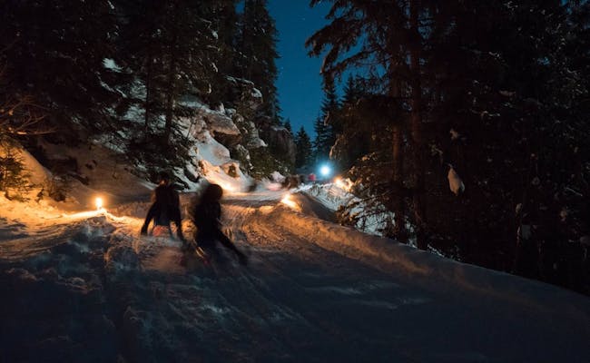 guided night sledding (photo: outdoor interlaken)