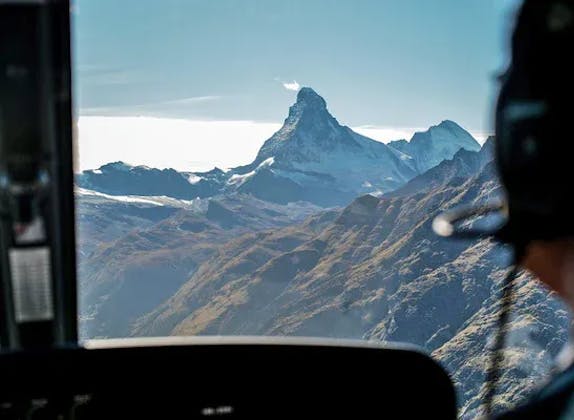 Helicopter Tour Matterhorn with a View of the Summit