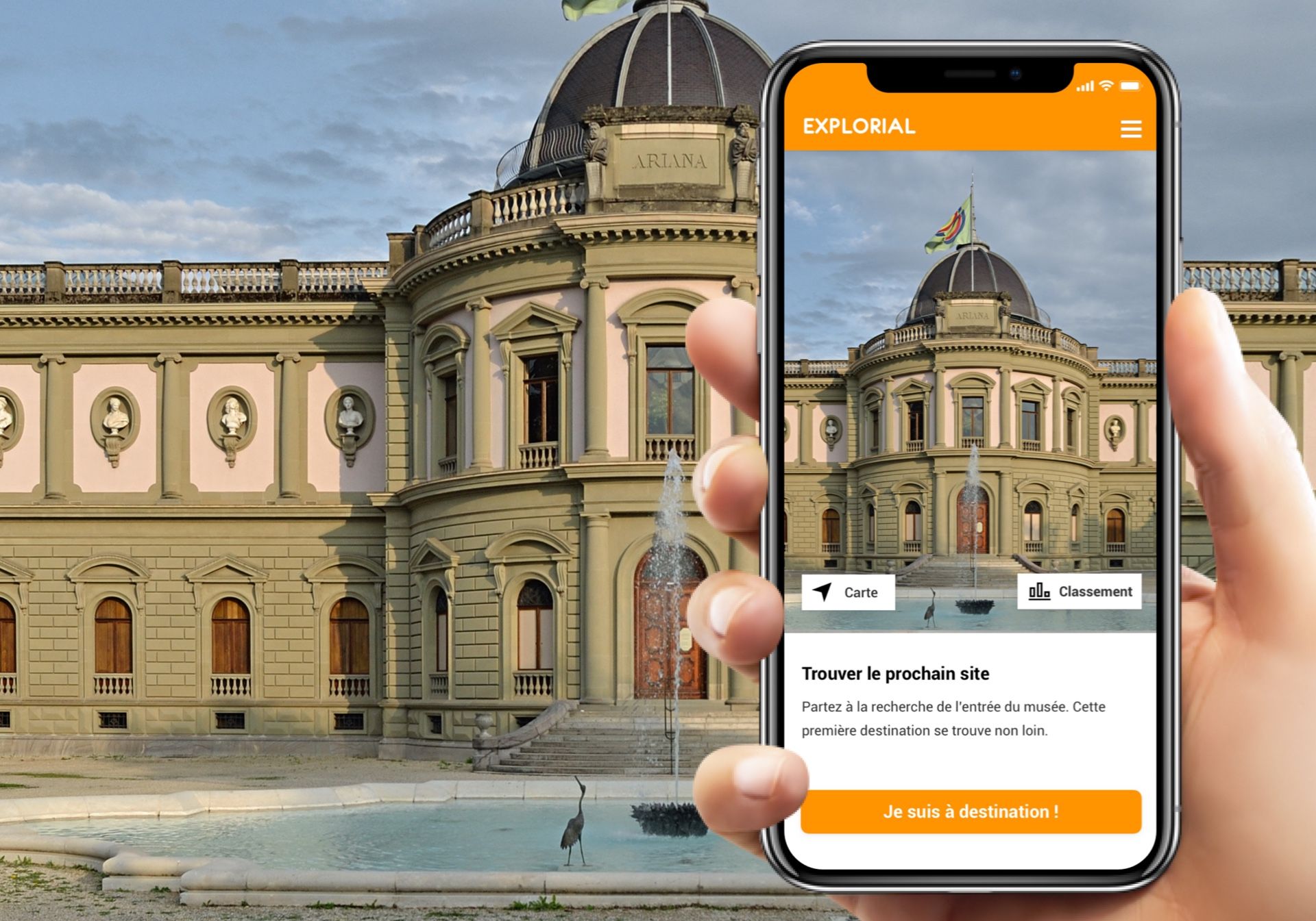 Explorial Γενεύη: Ανακαλύψτε το ιστορικό Παλάτι των Εθνών με εντυπωσιακή αρχιτεκτονική.