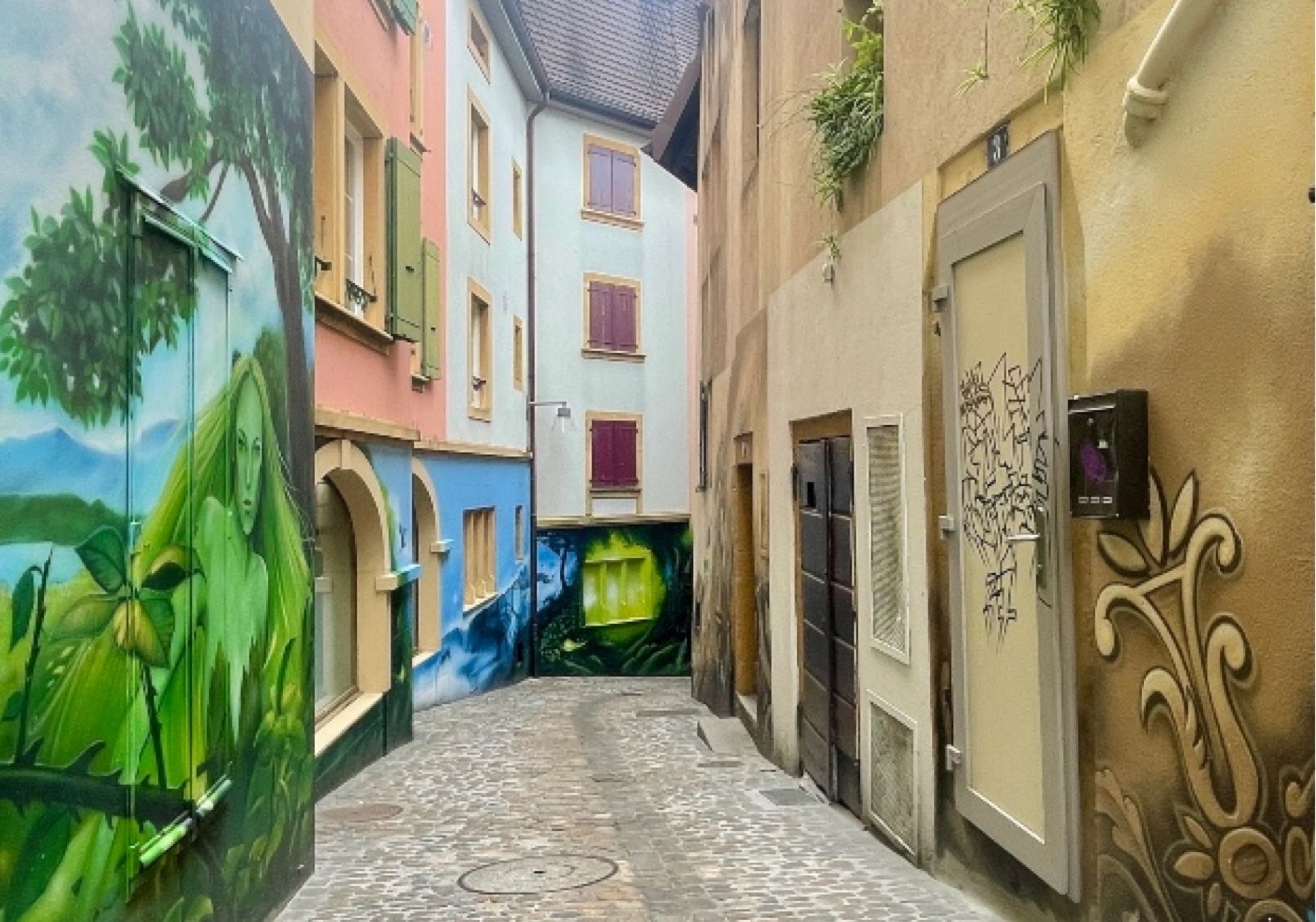 纳沙泰尔：发现这座城市迷人的街头艺术和迷人的小巷。