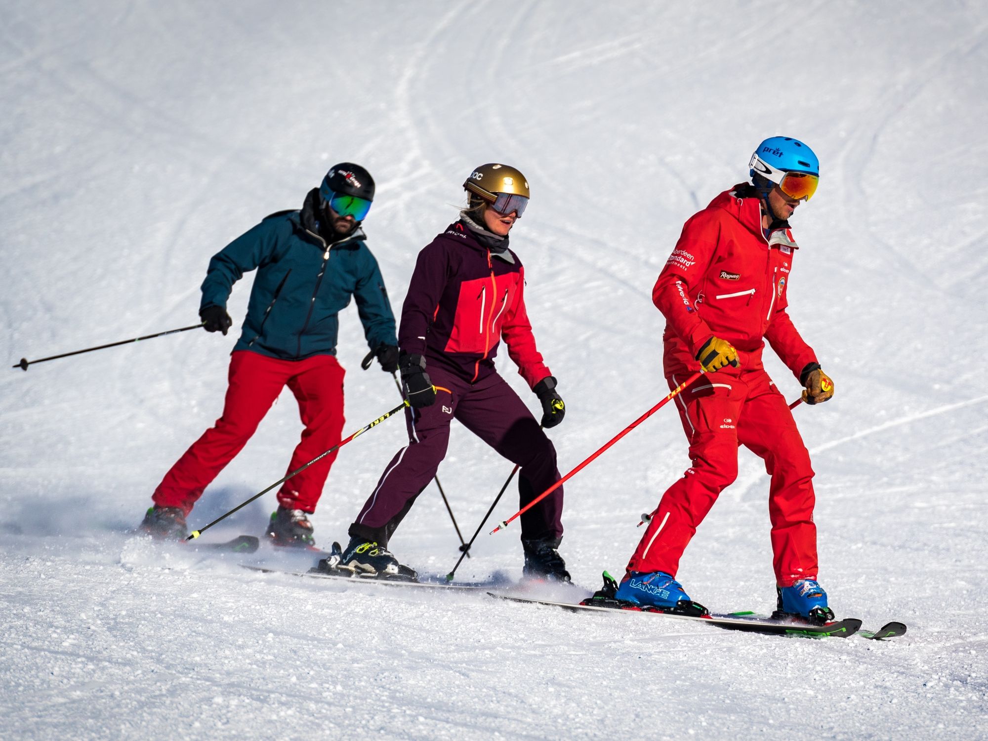 دروس تزلج للمبتدئين في جريندل فالد مع مدرب على الثلج