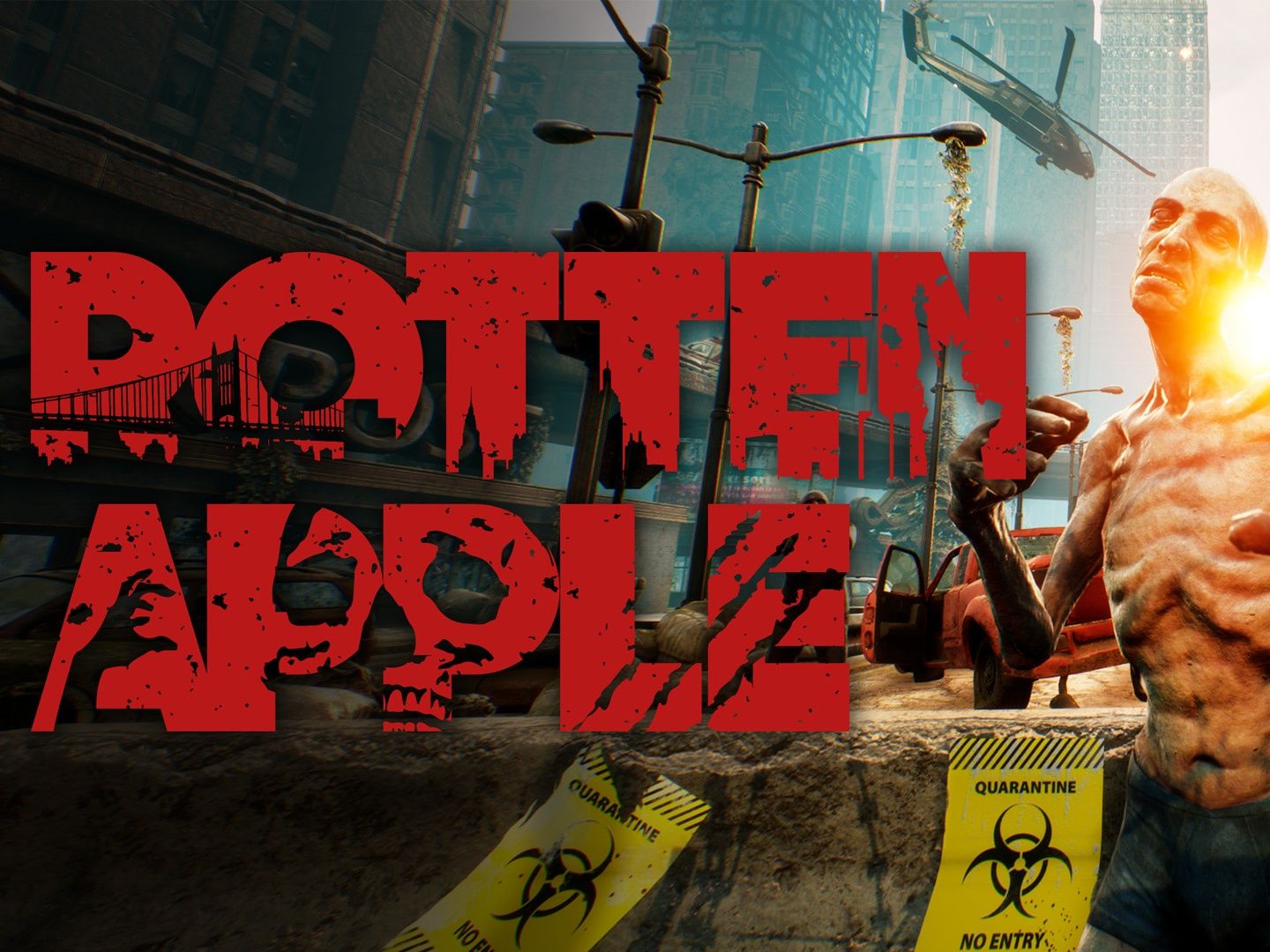 VRyllande Ruttna Äpple: imponerande stadsbild med dystopiska inslag och kreativa design