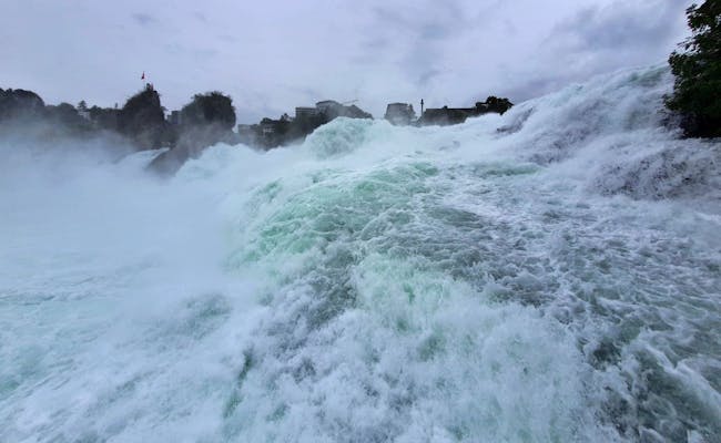 The Rhine Falls carry a lot of water in bad weather (Photo: Christof Zellweger)