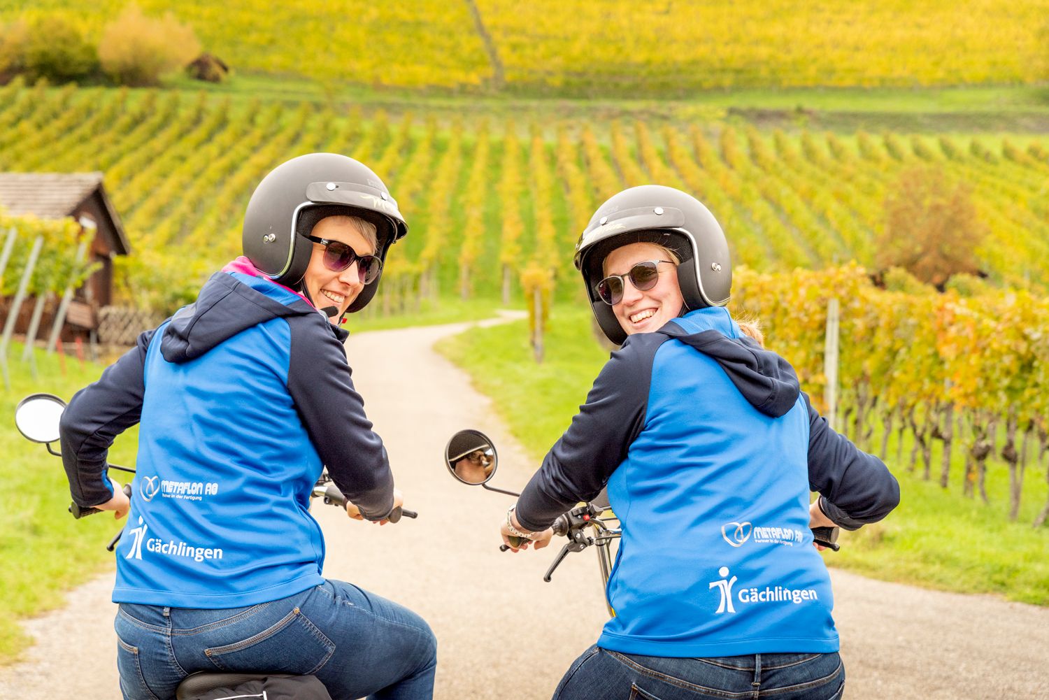 Rheinfall-tur: Mopedåkning genom vinodlingar med vänner och familjevänliga aktiviteter.