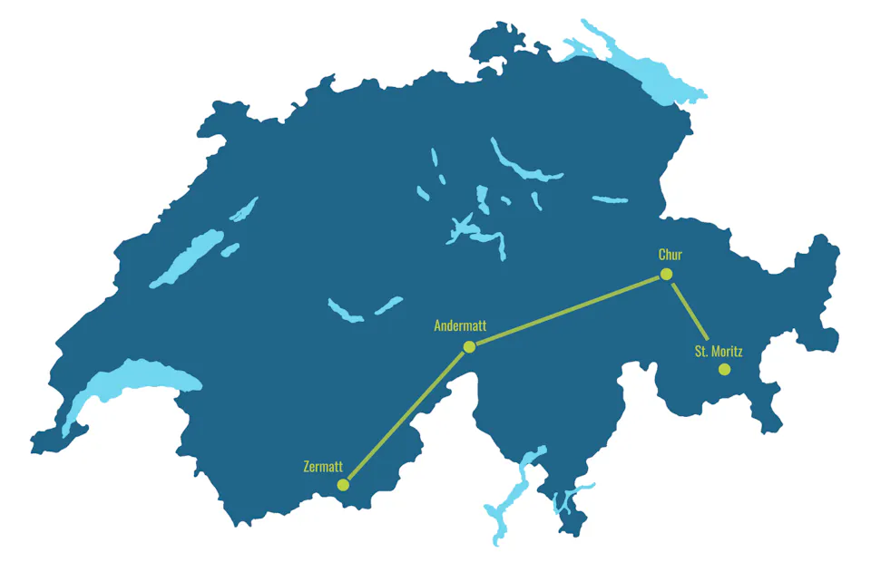 Route Glacier Express