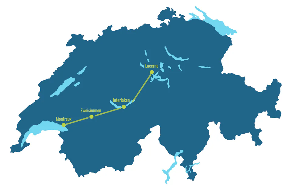 Route Golden Pass Line