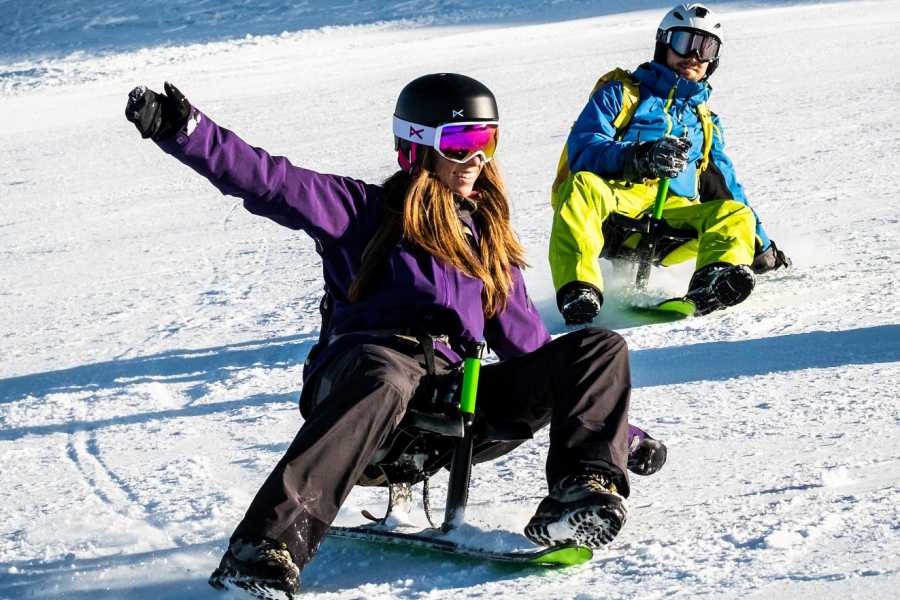 Sledding at Titlis 2023 with Friends in the Snow