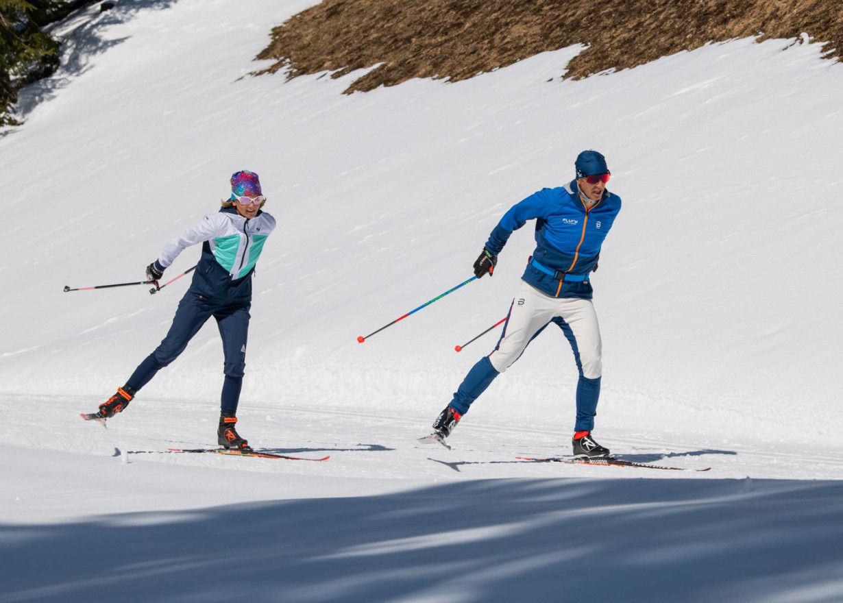 Cours particulier de ski de fond avec technique de skating à Davos en 2023