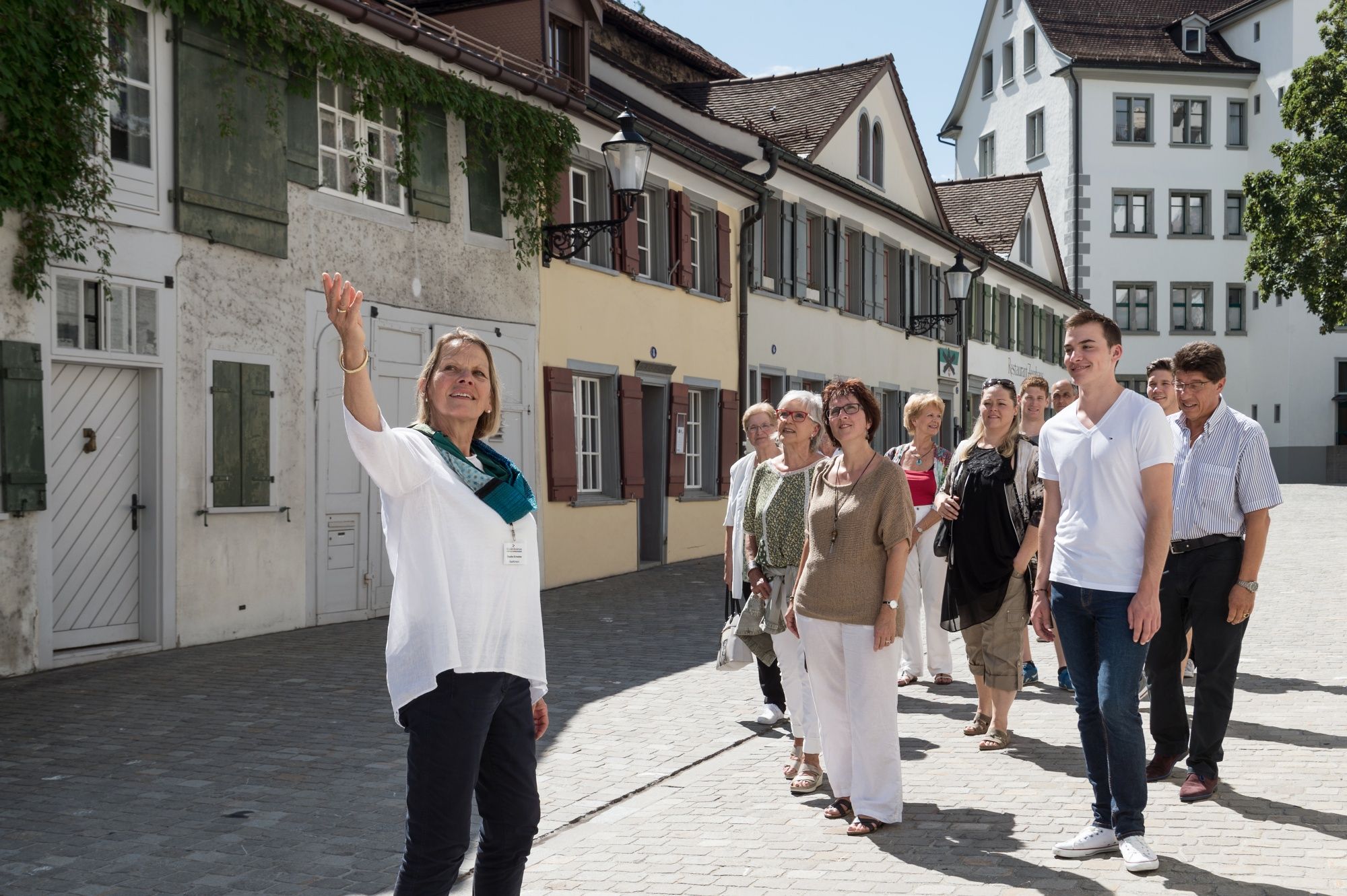 St. Gallen city tour with group