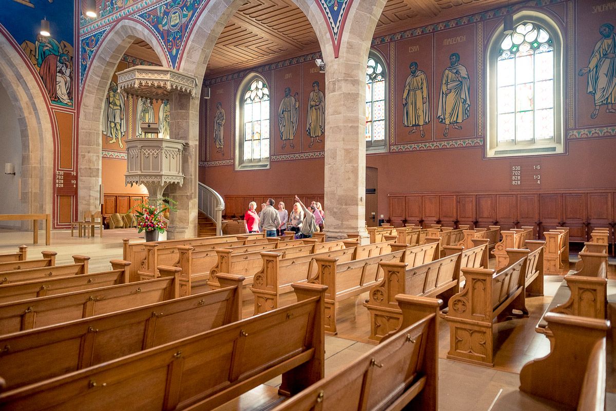 Guided tour of Winterthur city church and church tower Swiss