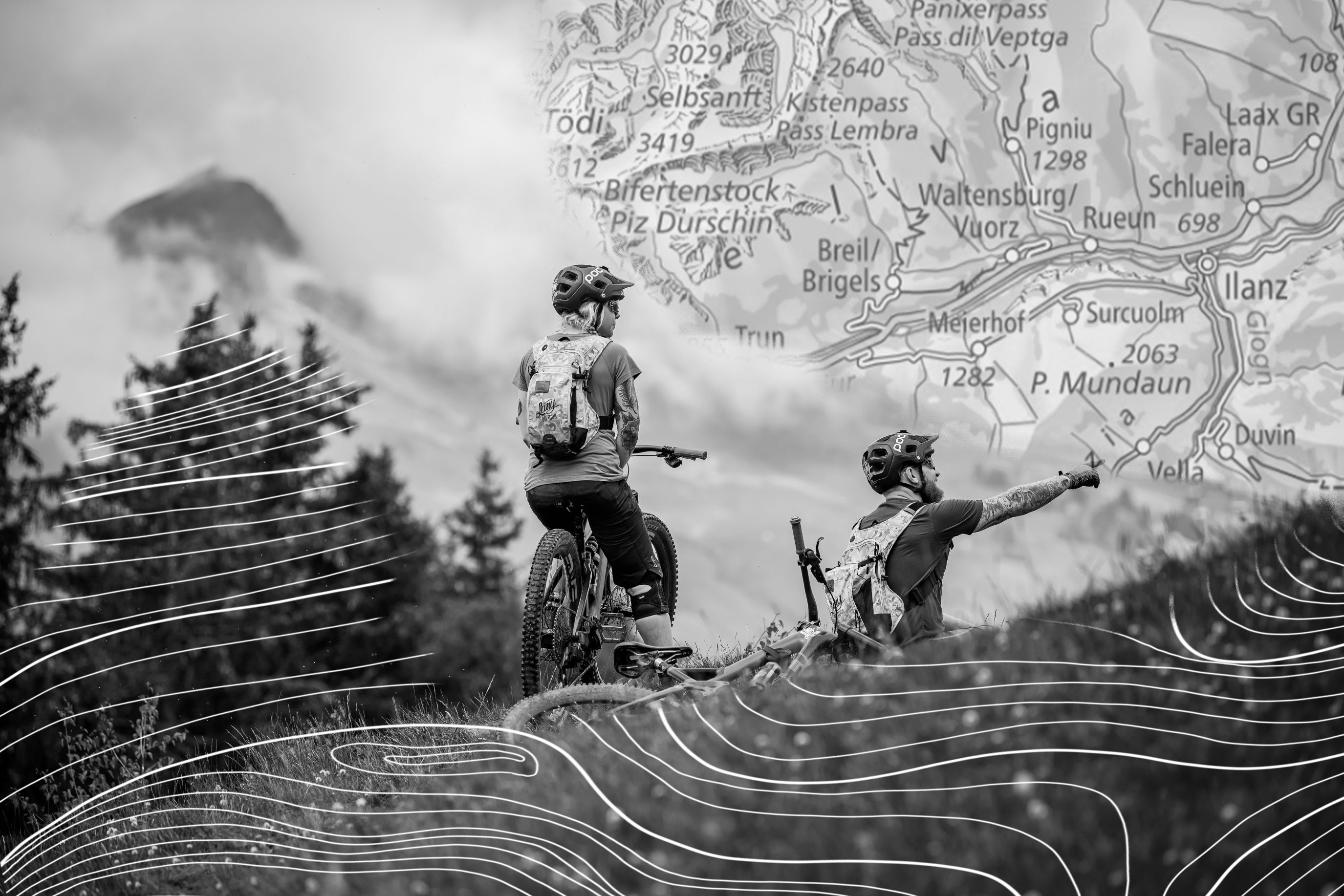 Trening MTB w Surselva: Przeżyj emocjonujące szlaki i malownicze krajobrazy w górach Surselva.