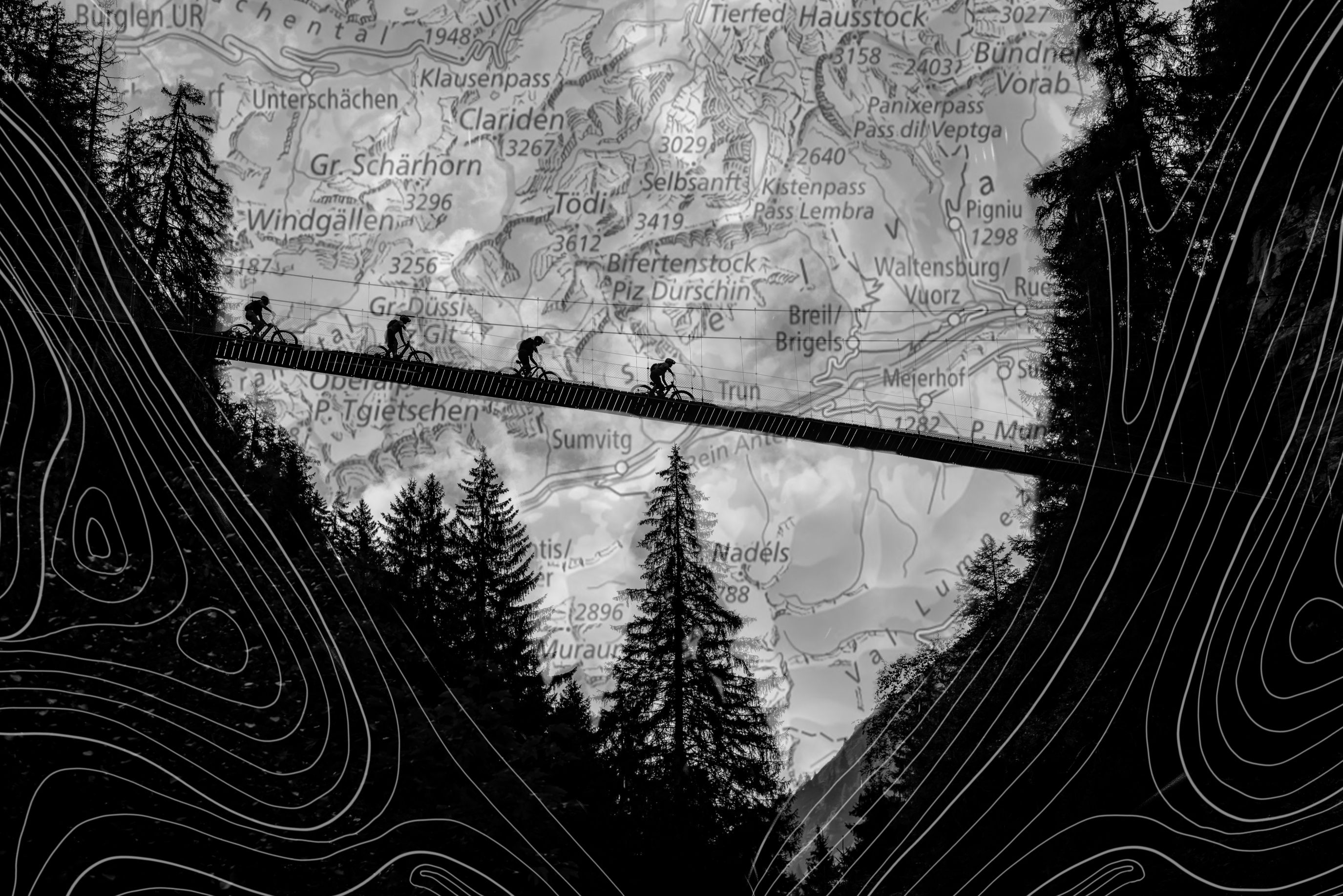 山地自行车Surselva：在Surselva的大自然中体验山地自行车的挑战。