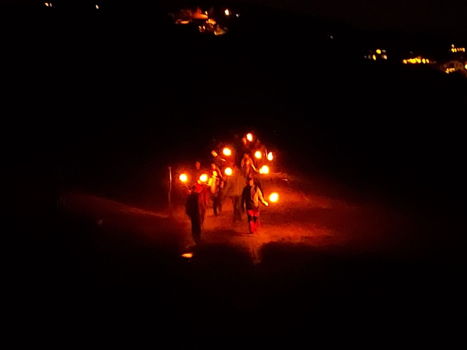 Torchwalk: Discover the night hike with friends in a romantic setting.