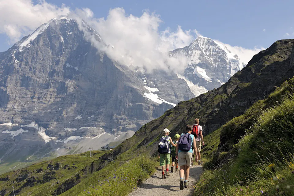Männlichen Wandern