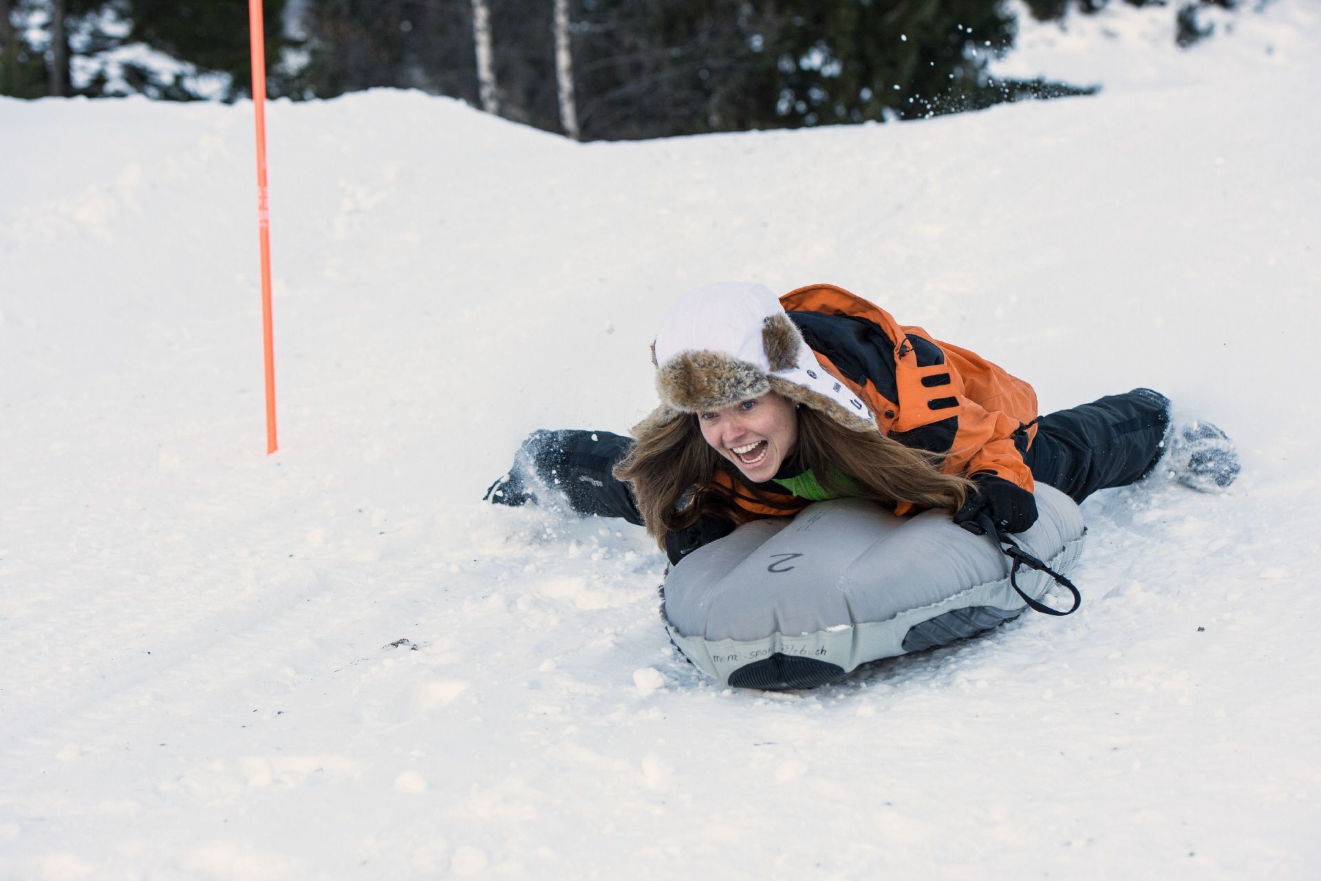 在Kerenzerberg的滑行板之旅，享受雪中乐趣