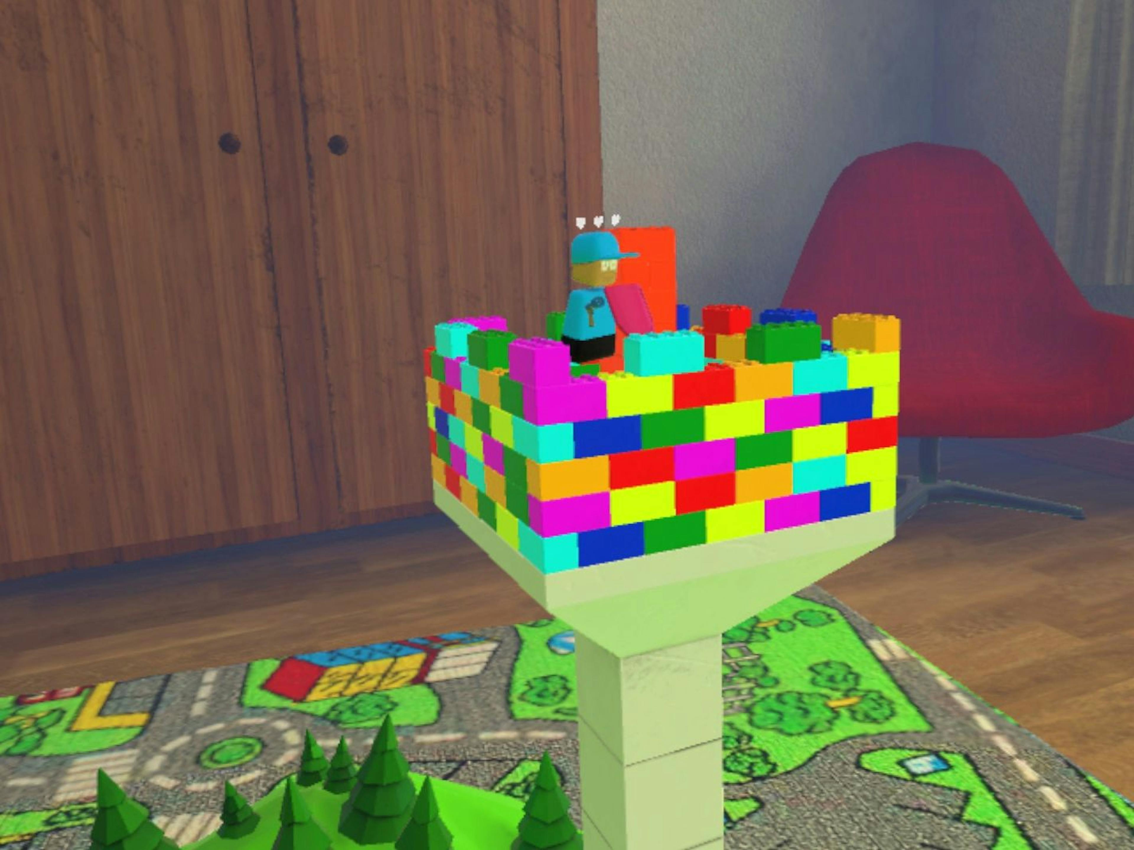 Virtual Adventure: Discover a creative game with colorful building blocks and fun for kids.