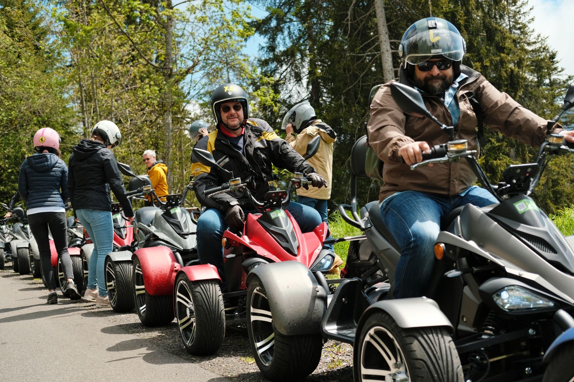 Interlaken electric quad bike tour with mountain views