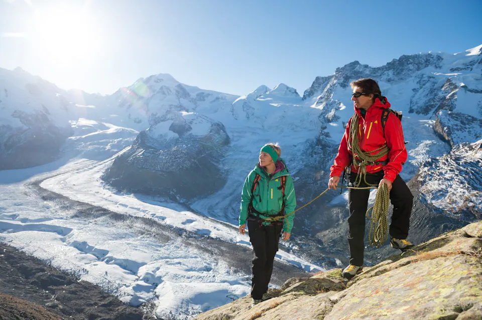 Breithorn oberhalb des Gletschers