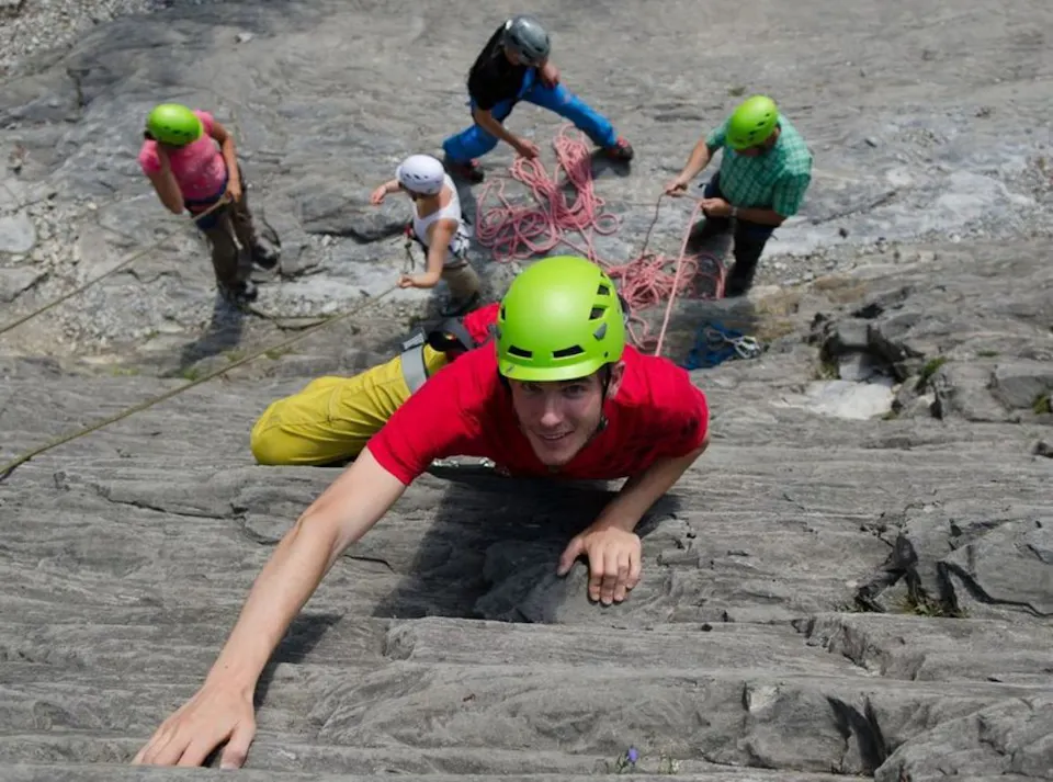 Gletscherschlucht Grindelwald Klettern